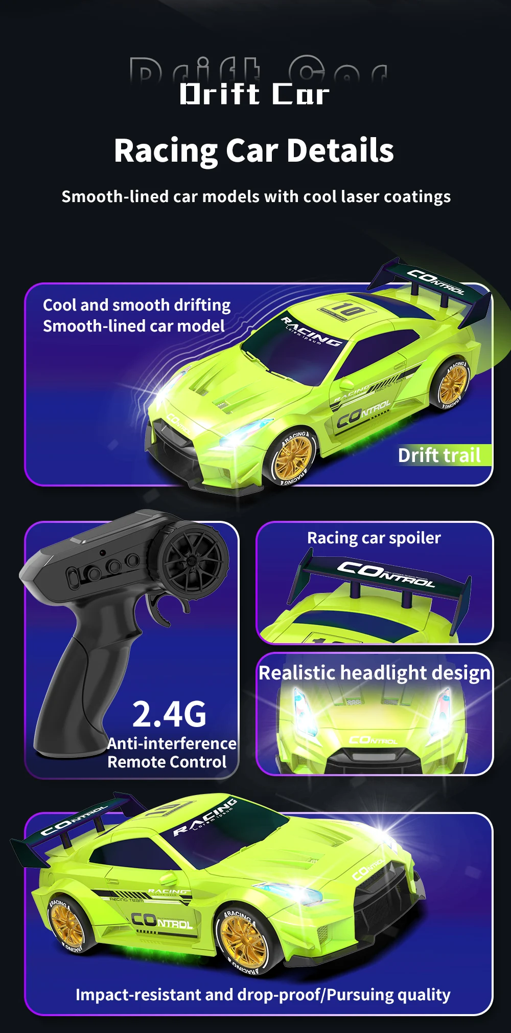 D703 4WD RC Drift Racing Car 2 4GHz Anti Interference Remote 4 Channel d703-4wd-rc-drift-racing-car-2-4ghz-anti-interference-remote-4-channel