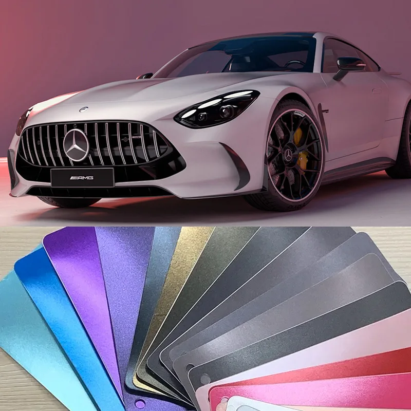 Manufacturer Ultra Colorful Matte Car Wrap Vinyl Self-Adhesive Color Changing Car Body Coating Wrap PVC TPU Wrap Coating Vinyl