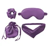 4-piece set-dark purple storage bag-hair band-hair ring