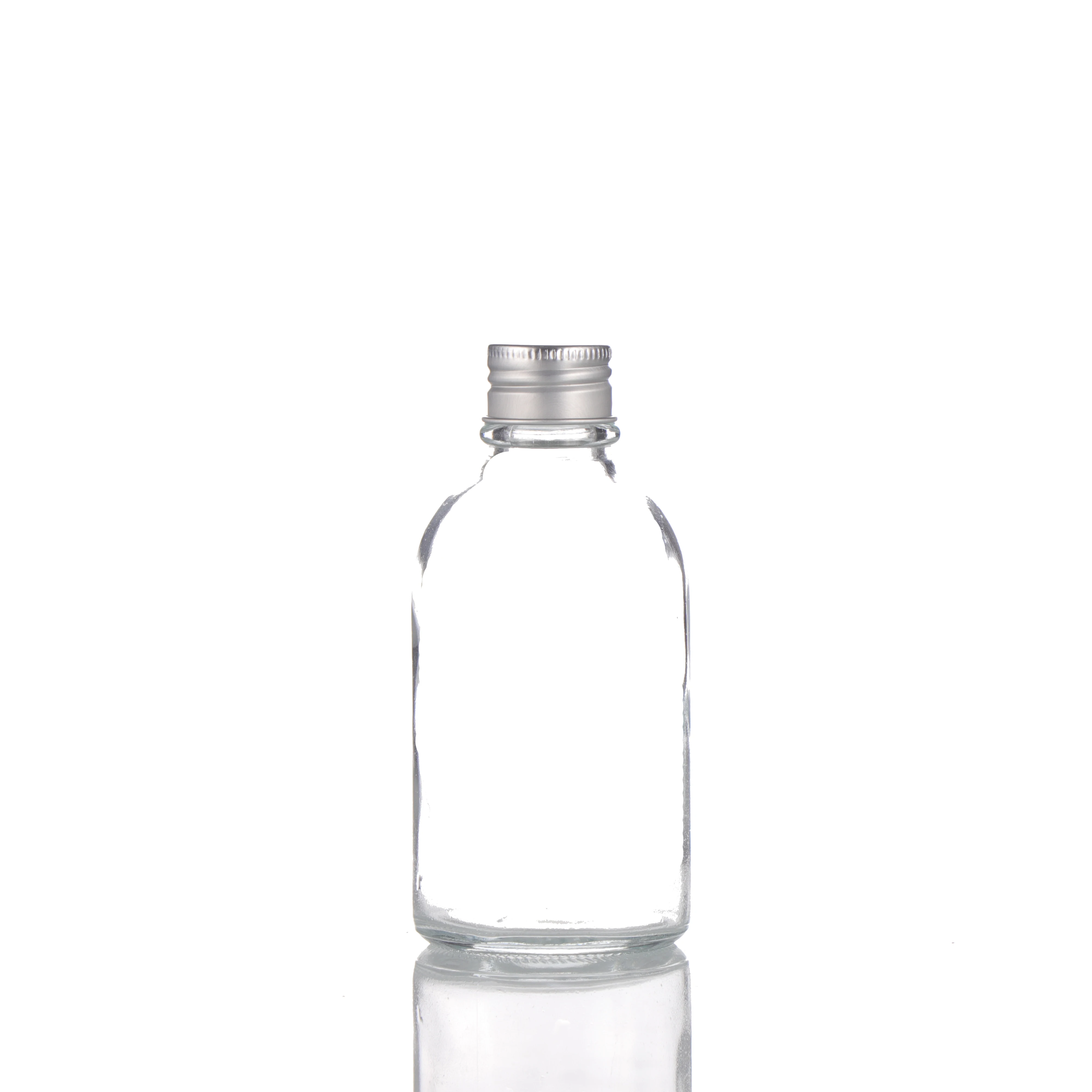 批发标准磨砂300毫升11盎司磨砂波士顿圆形玻璃瓶带扭盖饮料玻璃瓶