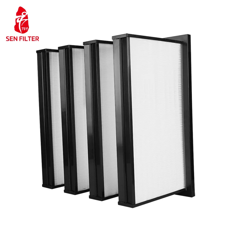 High Performance V Bank Fiberglass + ABS Plastic air Filters