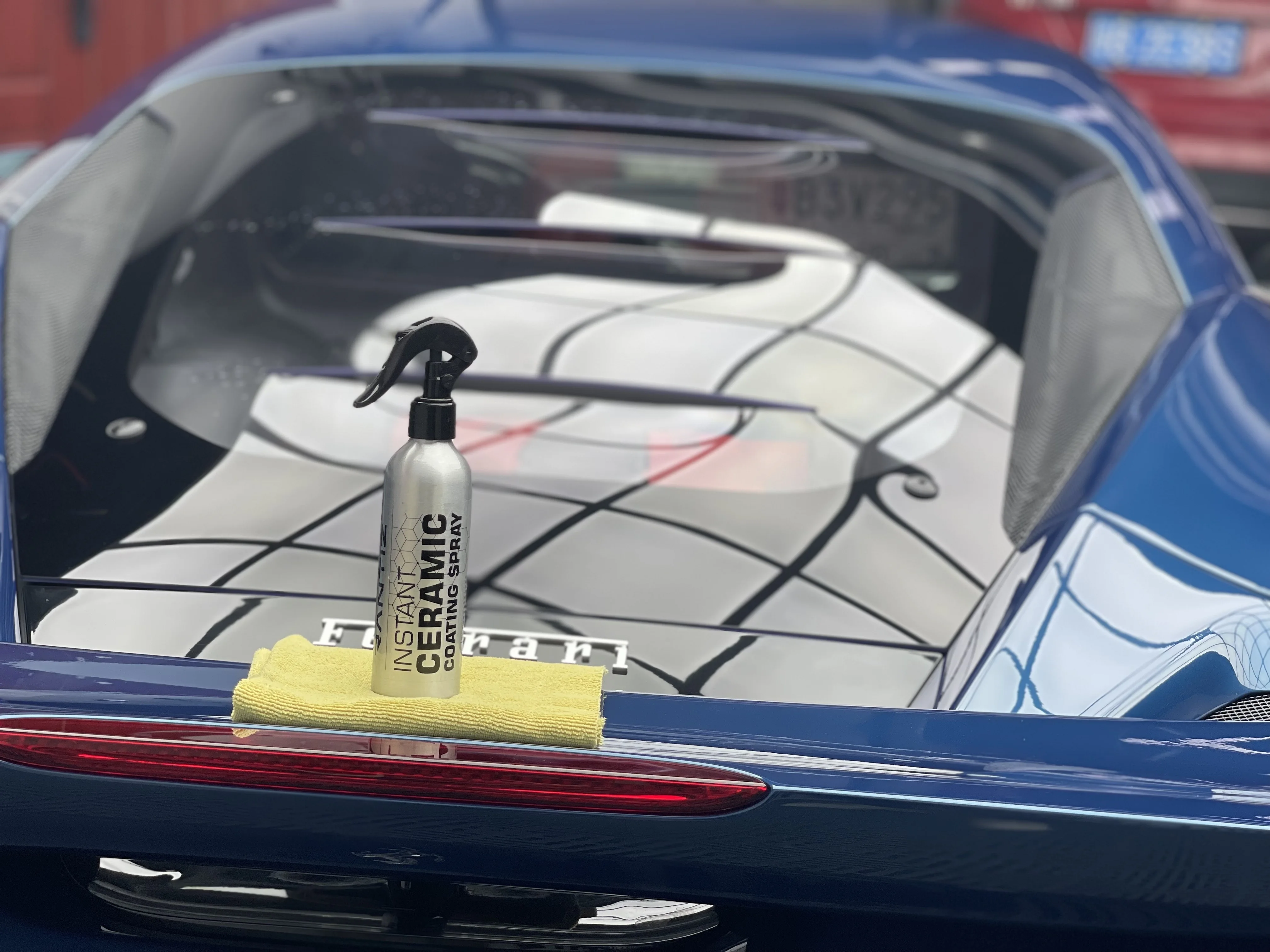 Супервысококачественный Быстрый нано-керамический спрей, Гидрофобный и глянцевый, видео внутри является фактическим результатом спрея RANTIZ