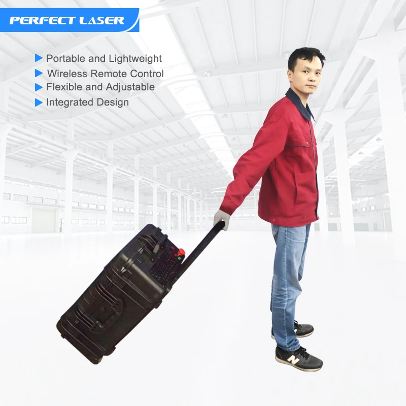 Portable Handheld Max Raycus JPT Oil Paint Laser Rust Remover Cleaner Cleaning Machines Price on Metal Stainless Aluminum Copper