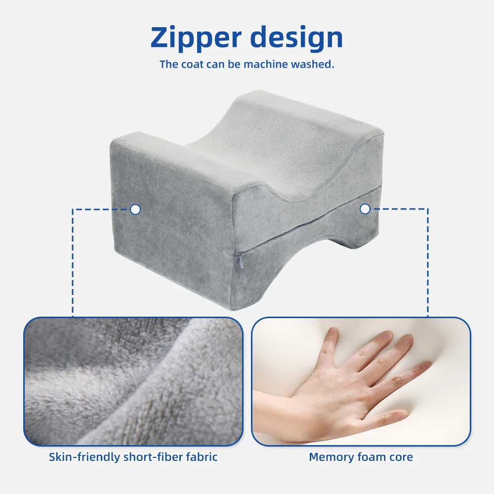 Wholesale Sciatica & Hip Pain Relief Memory Foam Side Sleeper Pillow K - product detail 5