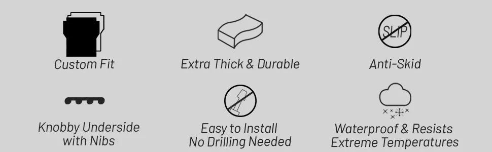 ARTES RTS Premium Liner Thickened Mat Non-Slip Easy to Clean Full Coverage Golf Cart Floor Mat Compatible With Club Car V4L manufacture