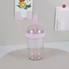 Pink coffee cup