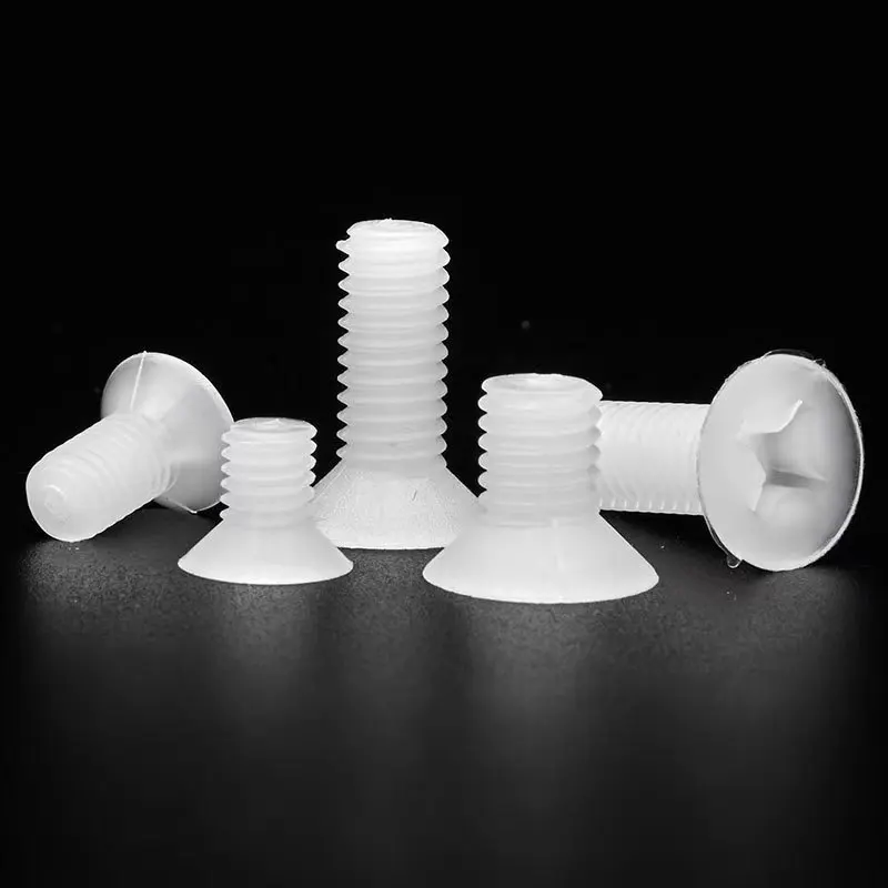 Gb819 Direct Sales Of High Quality Polypropylene Pp Cross Flat Countersunk Head Nylon Plastic