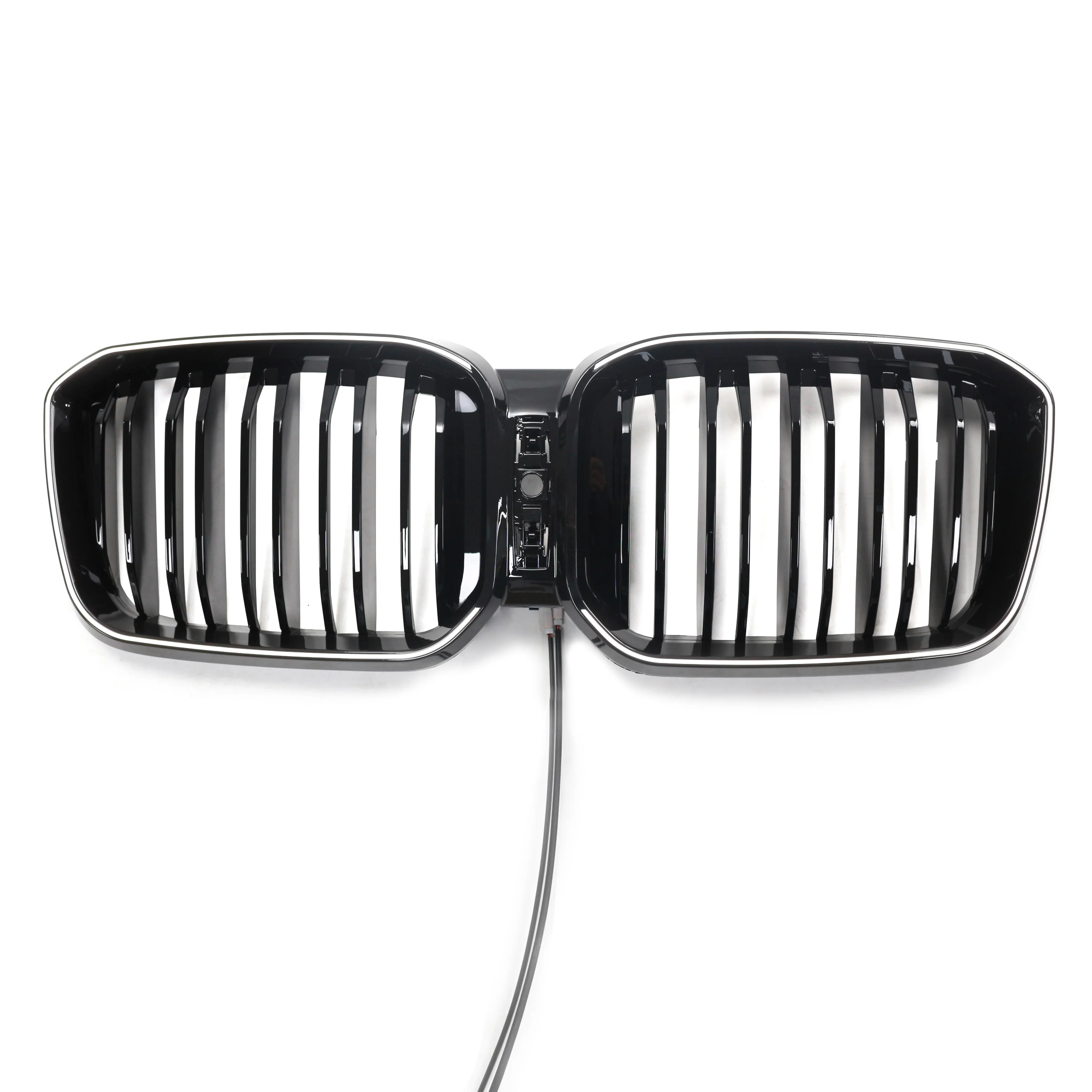 Dual Slat Front Grille Led Light Grill Auto Body Parts Car Front Bumper