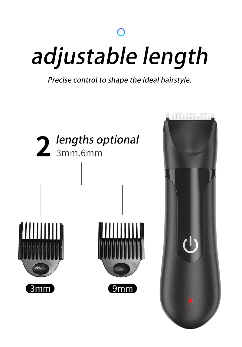 Electric Body Trimmer And Shaver For Men Groin Hair Clipper Beard