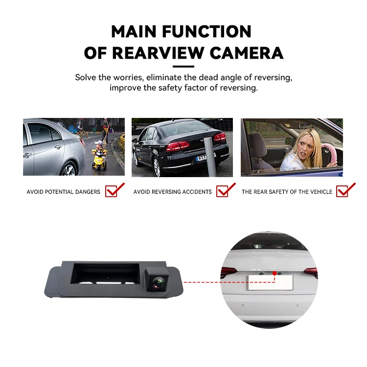 Wemaer OEM Wide Angle Night Vision Parking Line AHD Rear View Reverse Camera for Mercedes Benz C-Class/Cla details