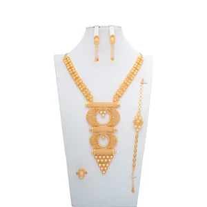 Women's Fashion Wedding Jewelry Set Necklace Earring Bracelet Luxurious Parties Engagements Anniversaries Islamic Ceremonies