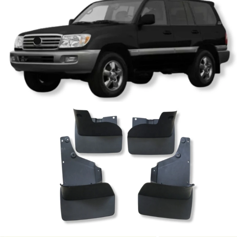 TIYPEOR New Molded Mud Flaps Splash Guards Mud Guards for Toyota Land Cruiser LC100 1998 - 2007 Mud Fender