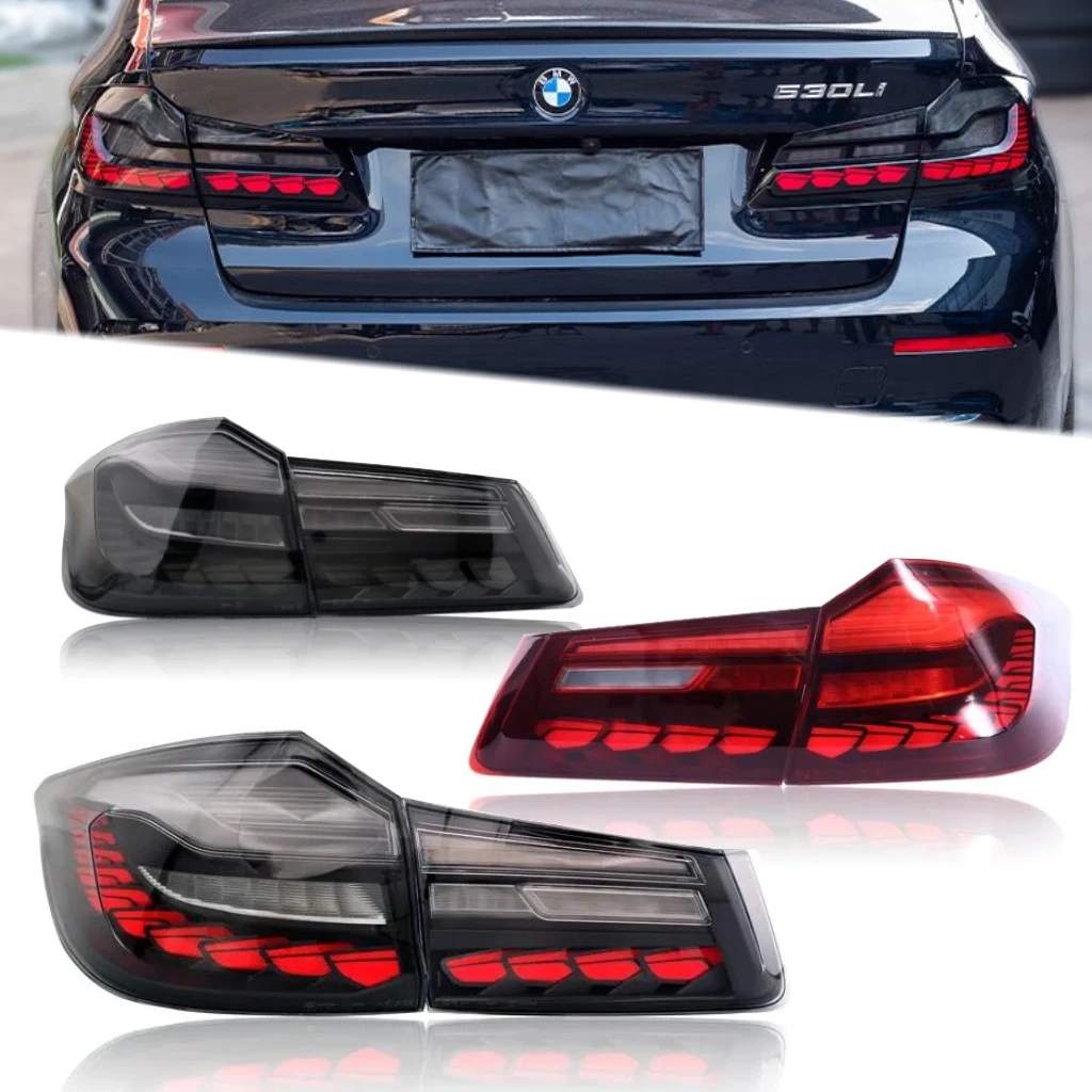 G30 Tail Light for BMW 5 Series 17-20 LED Smoked Dragon Taillights