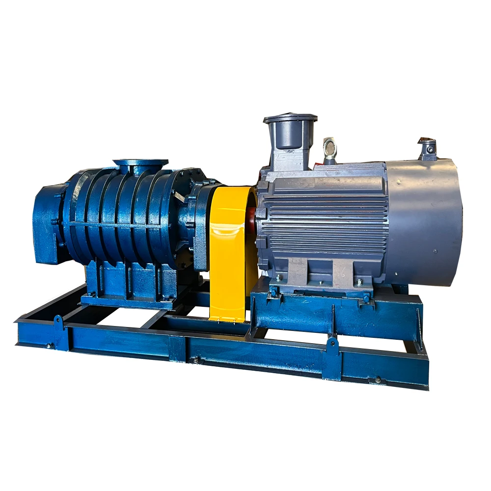 Roots Blower air blower vacuum pump for Sewage Treatment Aeration Aquaculture Aeration blower factory