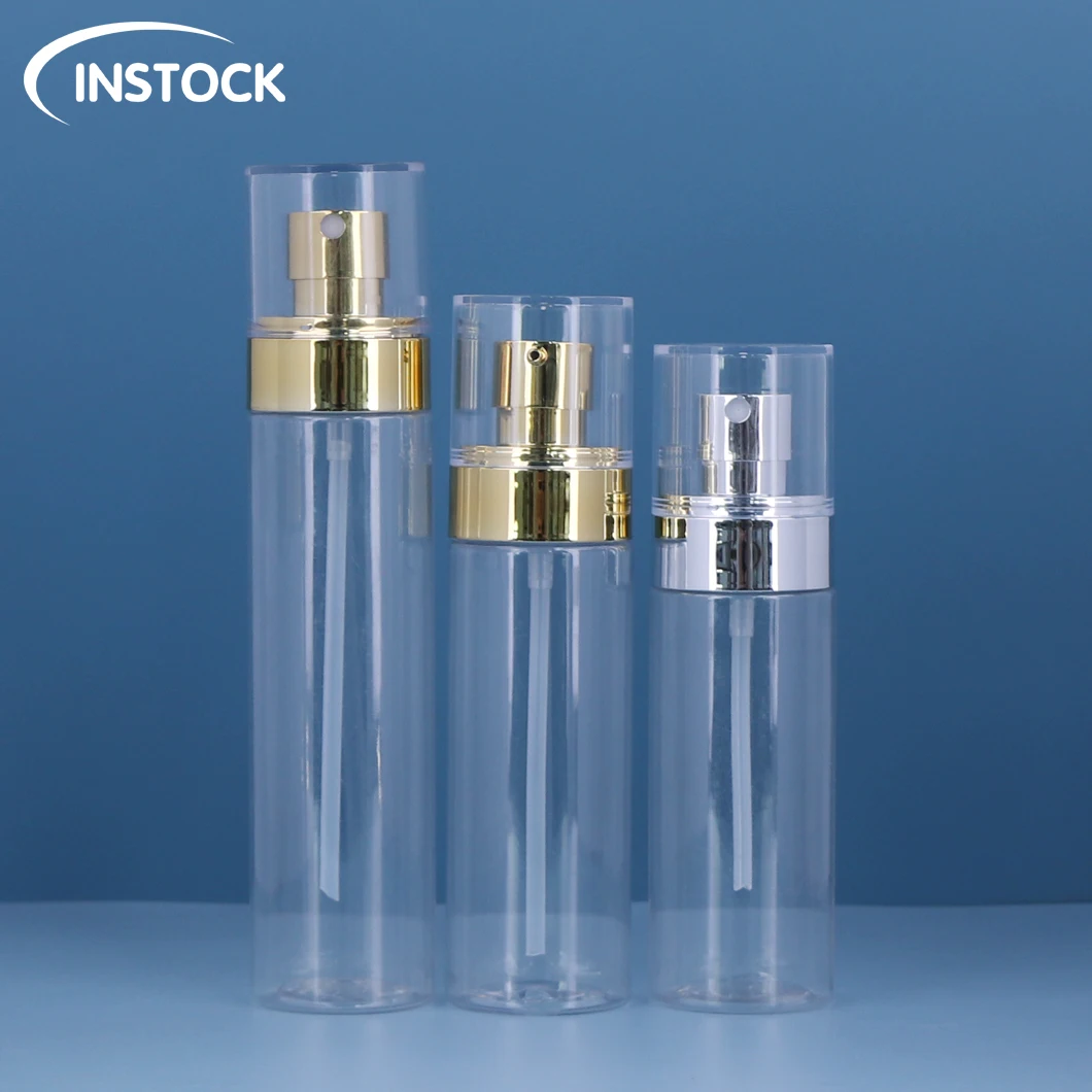 PETG Plastic Lotion Bottle Custom Skincare Container Fancy Packaging Luxury Spray Bottle With Pump