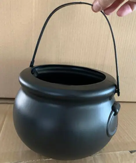 VERAWE Lot De 24 Chaudrons Bonbons Sorcière Noire Halloween – Pots Plastique Avec Poignée 10x7 Cm Pour Bonbons, Décorations Fête Effrayante