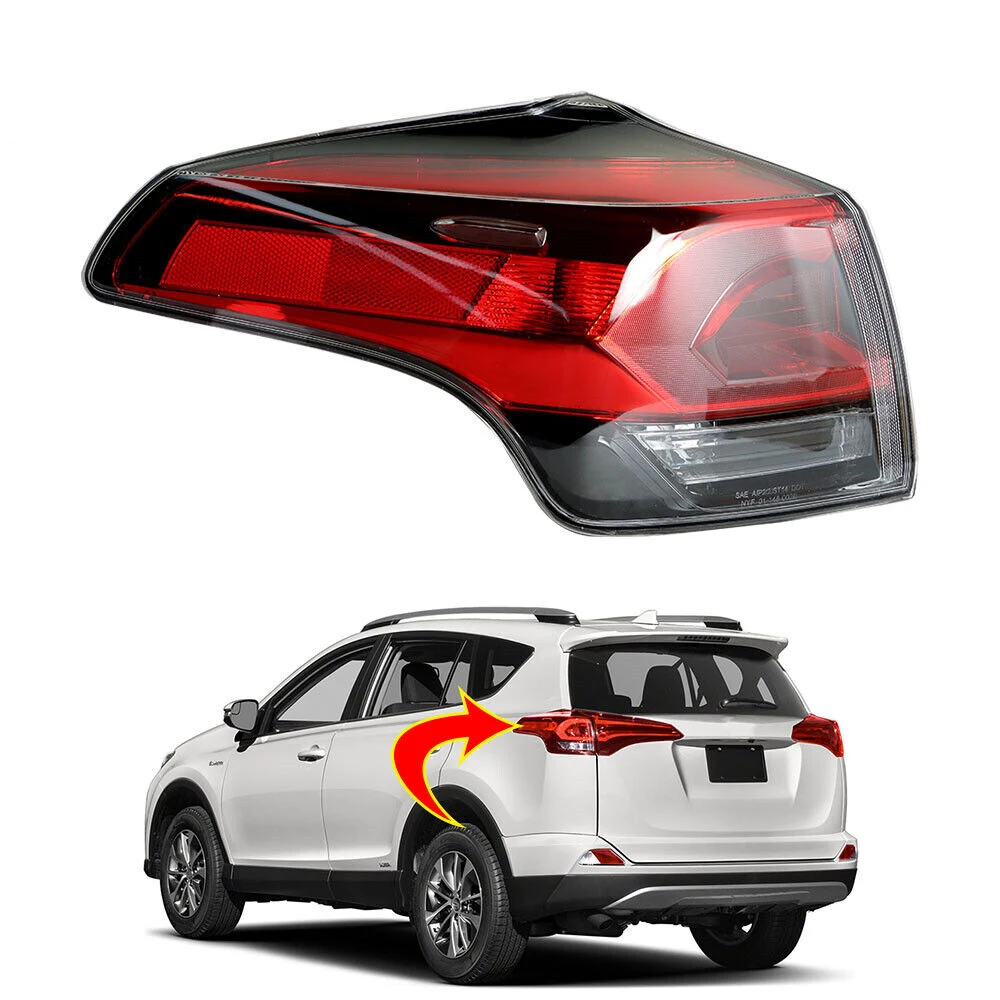 Saivis outer tail lamps car body halogen & xenon tail lights for 2016 2017 2018 Toyota RAV4