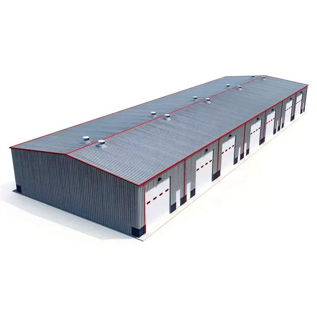 Steel Structure Warehouse Prefabricated Building Steel Shed JDM Rich Light CLASSIC Channel Hot PVC Wall Window Frame Surface