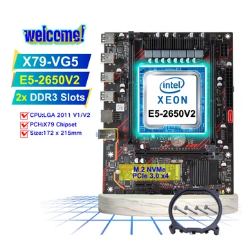NEW X79-VG5 Desktop PC Workstation Mainboard Kit Supports Intel