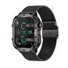 5 Black mesh steel + black silicone strap