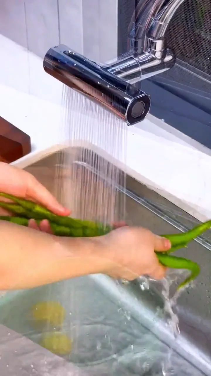 4 Modes Waterfall Kitchen Faucets Accessories Anti Splash Adapter 720