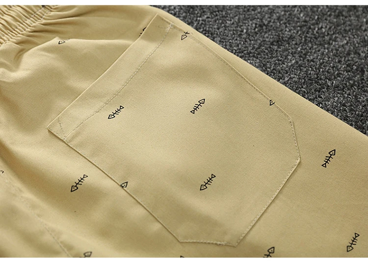 Lose abgeschnittene Shorts für Herren, lässig, locker gestrickt, gerade, Freizeithose, Baumwolle, kurze Hose, Hose, Shorts, Hose870_voghion.com