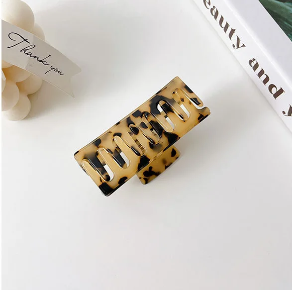 Корейский высококачественный Ацетатный Лидер продаж Ретро Черепаховые украшения для волос простые элегантные большие заколки женщин