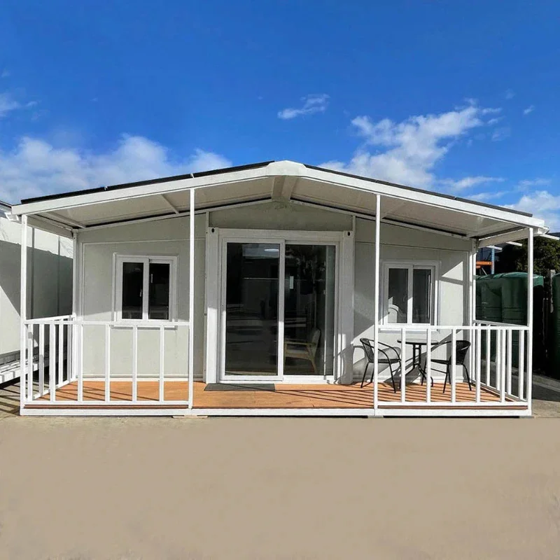 High Quality 40ft Modern Design Expandable Container Fully Furnished Tiny Villa House with 2 Bedrooms Office Outdoor Hotel Use