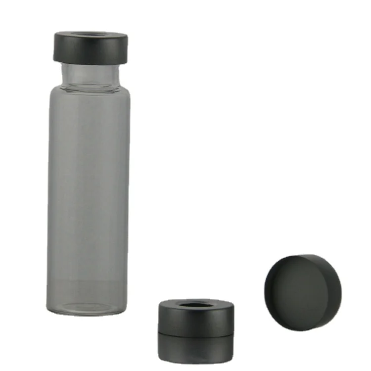 10 мл прозрачная Зажимная головка пустая в бутылку для образцов лабораторная стеклянная