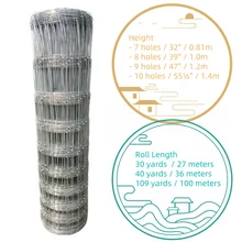 Hog Wire 7,8,9,10 Holes Galvanized Goat Wire Goat Fencing Farm Wire Bakod Harang Cattle Sheep Orchard Protection Fence