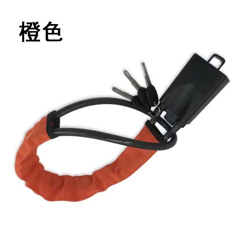 Factory Price Car Steel Cable Rope Anti-theft Carabiner Universal Retractable Car Steering Wheel Locks
