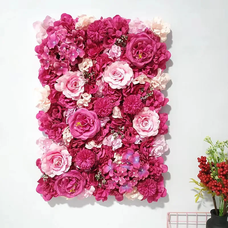 Artificial Flower Walls Home Flower Wall Panel Hot Sell Multicolor