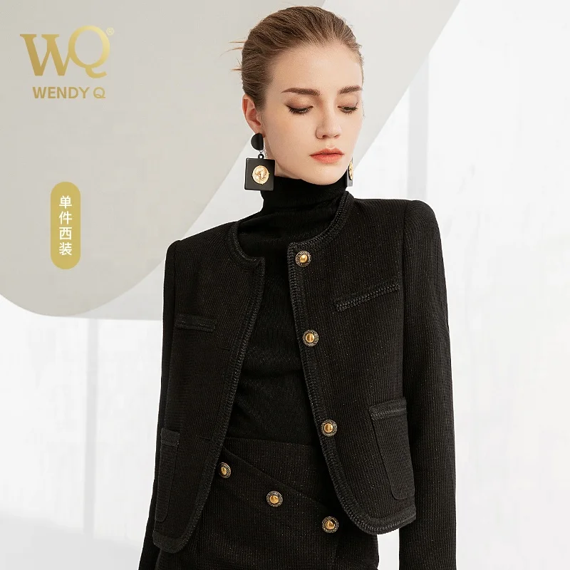 2024 New Product Korean Style Autumn and Winter High End Elegant Business Debutante Tweed Two-piece Dress Suit for Women