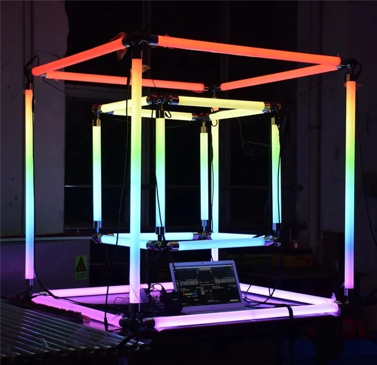 360 1meter 144LEDS DC24V RGB Led Pixel Tube Light DMX 512 Artnet Controller Dj Stage Lights Party Neon Light