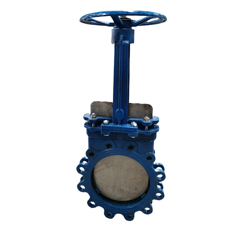 Concealed stem stainless steel knife gate valve Manual sewage gas paper slurry cast steel plunger slide valve