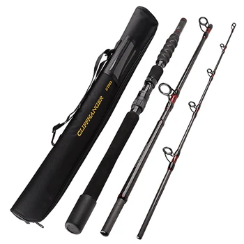 CHEERY Wholesale Price Custom 3 Section Carbon Fiber Boat Fishing Rod Trolling Fishing Rod Pesca Big Game Fishing Rods – Trolling Lure – view 3