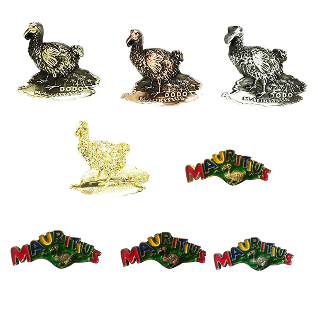 Mauritius Dodo - Magnete per frigorifero da viaggio, souvenir per frigorifero, 3D, adesivo magnetico dipinto a mano, collezione artigianale