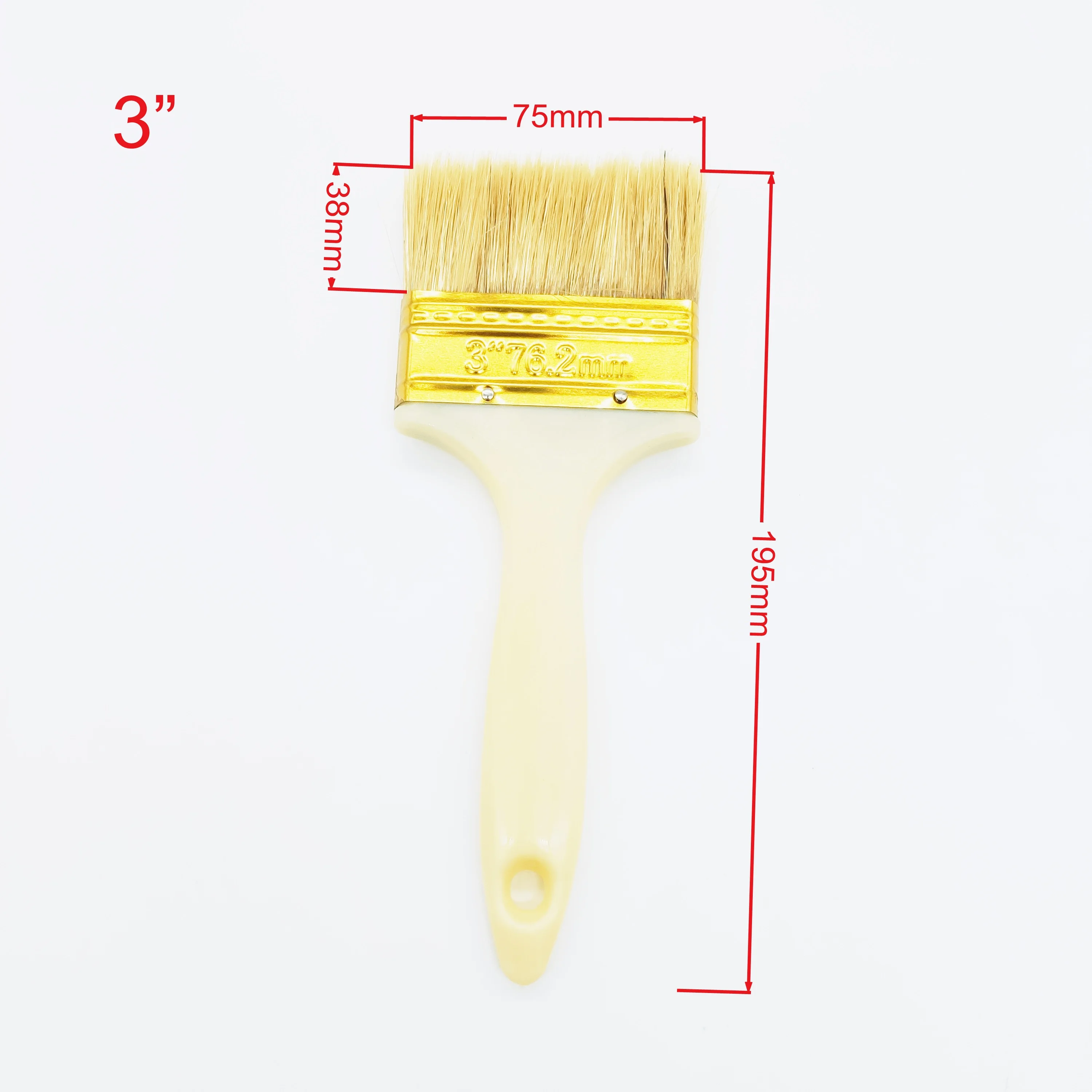 Quality guaranteed cheap synthetic filament plastic handle paint brush for sale