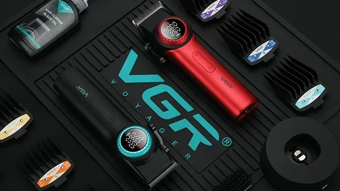 新品・正規品・保障付 VGR V-001 バリカン ブラック ターコイズ VGR V-001 Cordless Professional Hair Clipper for Men - Metal