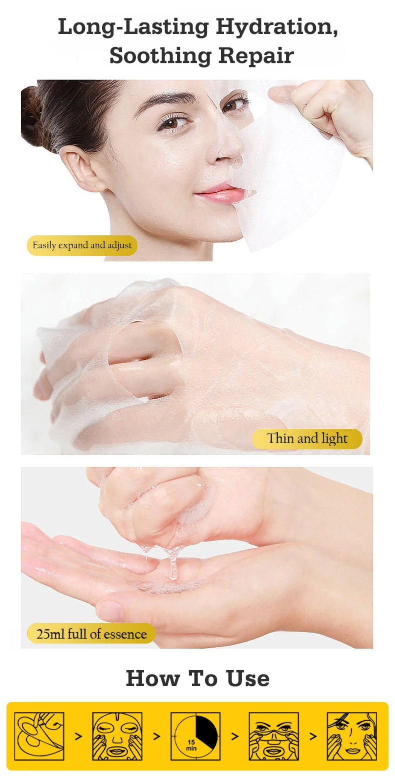 Guanjing OEM Natural Care Turmeric Facial Mask  Anti Ance Moisturizing Cleansing Organic Plant Face Mask
