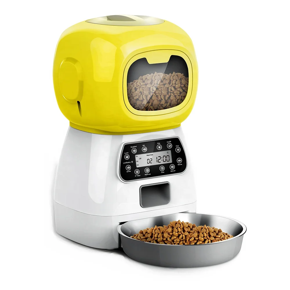 Factory Price R Automatic Pet Feeder  With Lcd Display for Cat and Dog