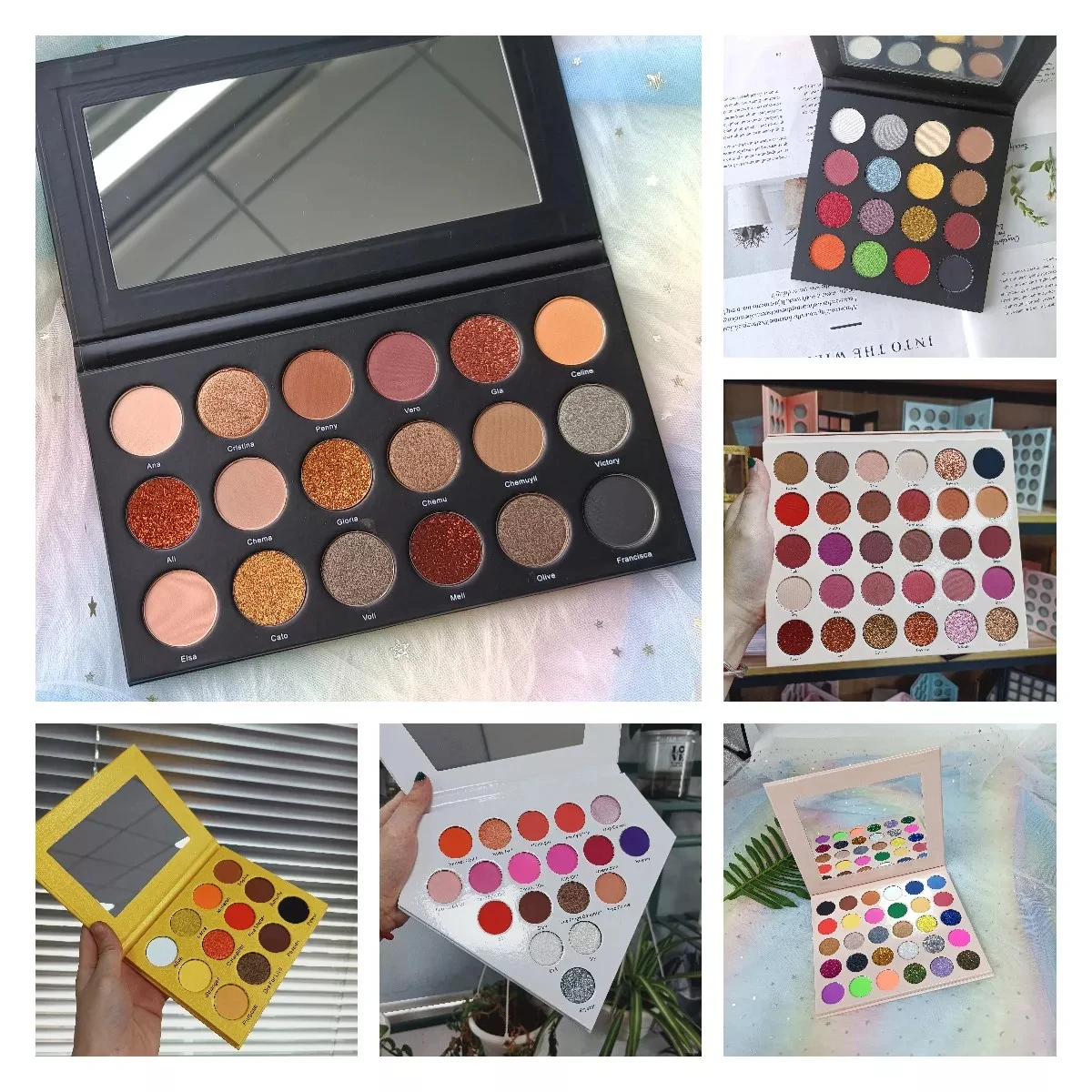 Custom Empty Makeup Cardboard Eyeshadow Palette Wholesale Pick Your Own