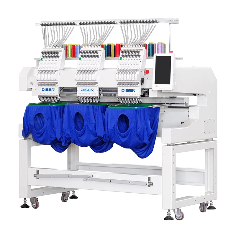 Coustmized Multi-Head 3 Head 4 12 Needles Heavy Duty Structure Industrial Sewing Embroidery Machine Dropshipping Manufacturers