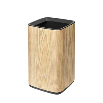 12L Small Square Stainless Steel Trash Can with Durable Lid Kitchen Office Hotel Household Garbage Bin for Storage for Home Use