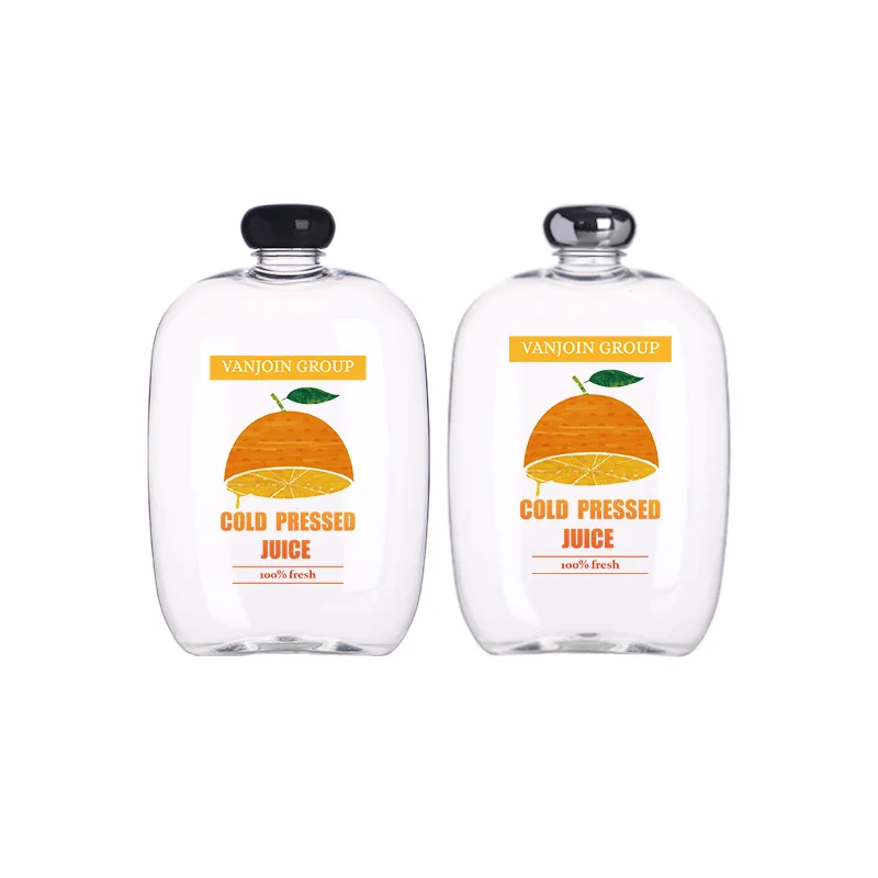 300 Ml 500 Ml Recyclable Cold Pressed Juice Pet Bottle With Safety Cap