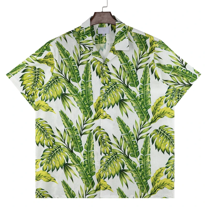 High-definition Digital Printing Custom Patterns Short Sleeves Aloha ...