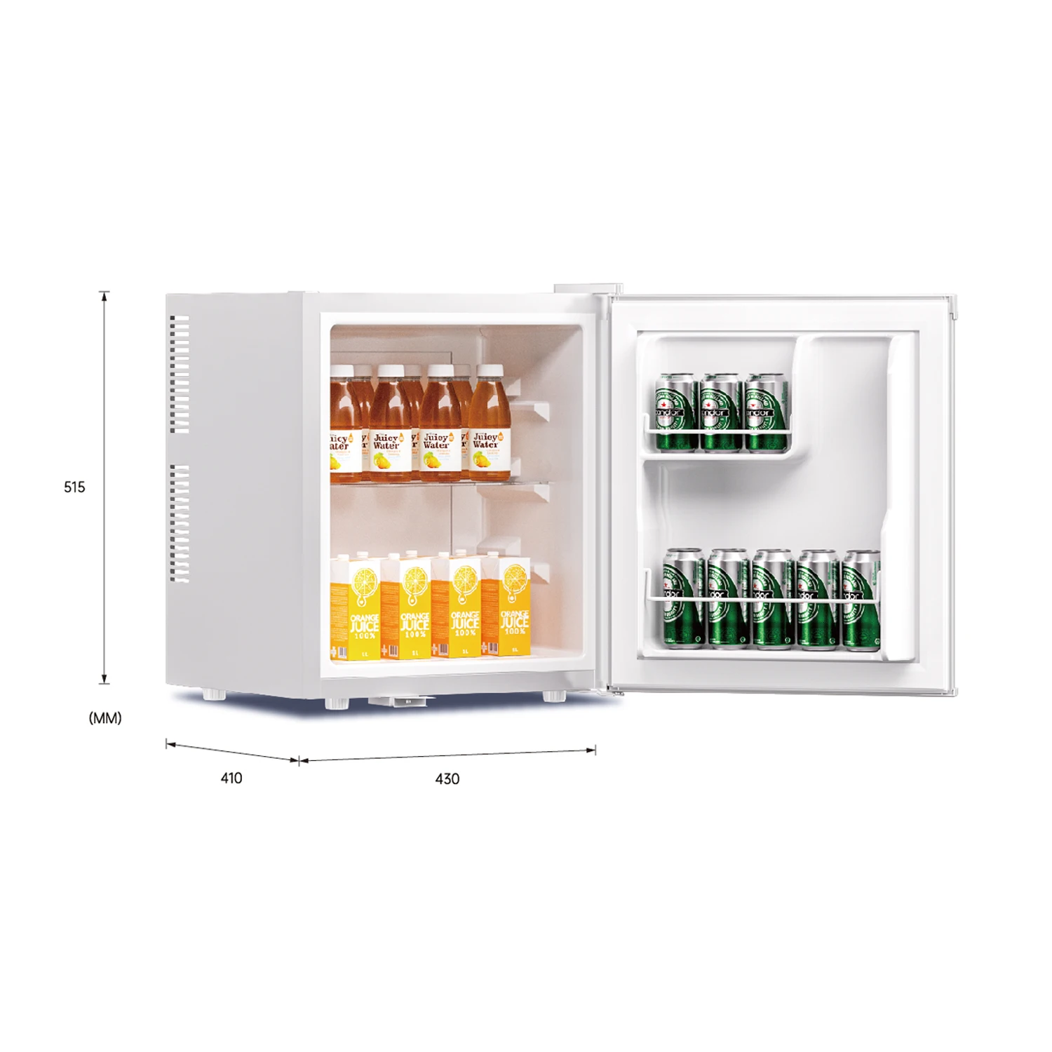 Factory Custom Portable Mini Fridge 38-Litre Electric Refrigerator for Household Use for Hotels