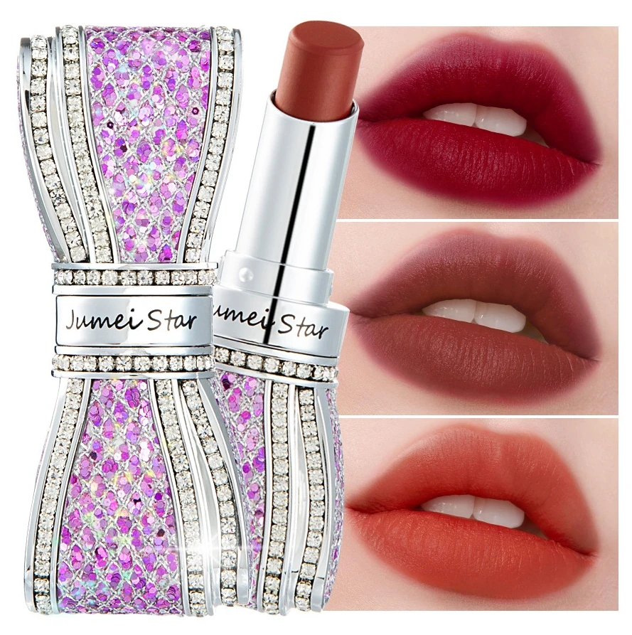 2021 Newest Bow Diamond Matte Lipstick Color Long Lasting Non-Fading Luxury  Beauty Glazed Lipsticks Makeup Moustrizing Lip Stick - Buy 2021 Newest Bow  Diamond Matte Lipstick Color Long Lasting Non-Fading Luxury Beauty