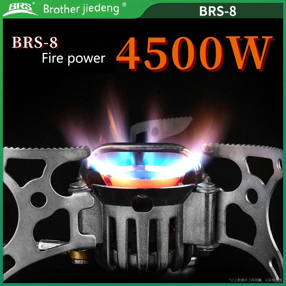 Réchaud De Camping BRS-8 Multi-combustibles (essence/gaz) - Pliable - Puissance 2850W