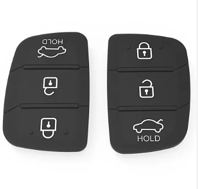 Car Key Shell Button Pads Remote Car  Key Case Rubber Button Pad Suitable for Kia K2 K5 Hyundai Ix35 Mistra Santa Fe Elantra